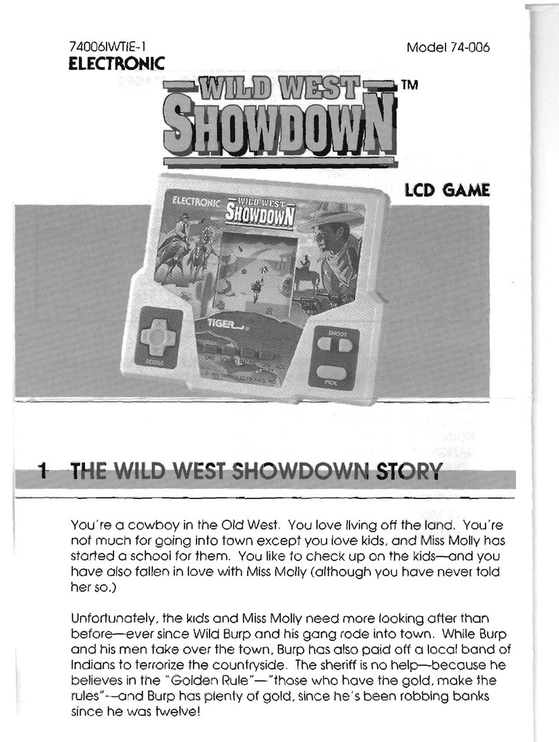 Tiger Electronics Wild West Showdown 74-006 User manual Tiger Electronics Wild West Showdown 74-006 User manual
