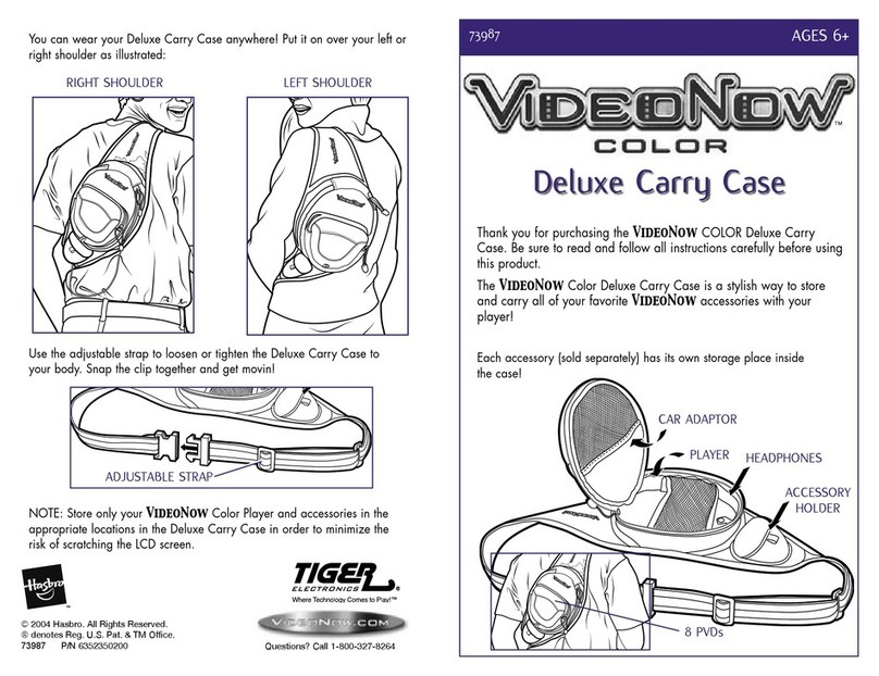 Hasbro Video Now Color Deluxe Carry Case 73987 instruction manual Hasbro Video Now Color Deluxe Carry Case 73987 instruction manual