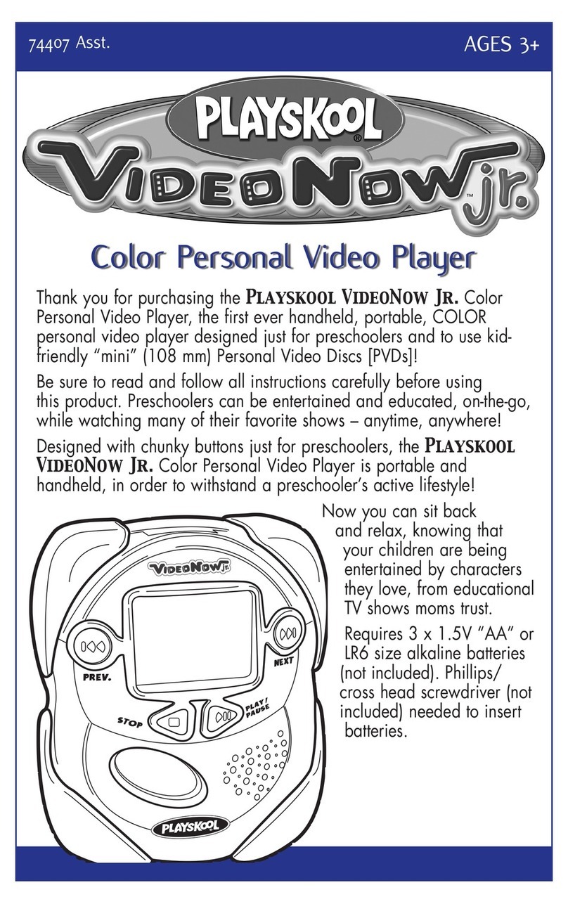 Playskool Video Now Jr Playskool Color Personal Video Player... instruction manual