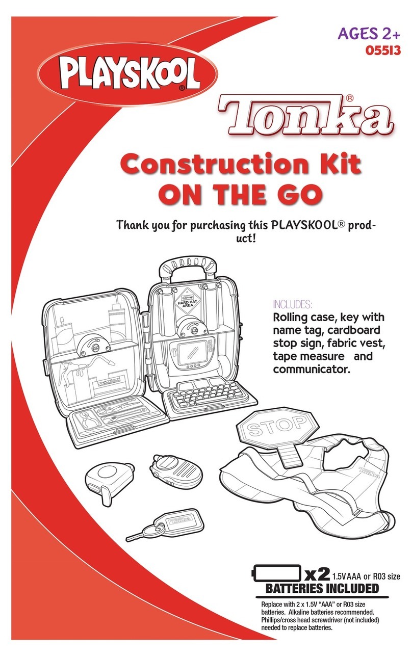 Playskool Tonka Construction Kit On the Go 05513 User manual Playskool Tonka Construction Kit On the Go 05513 User manual