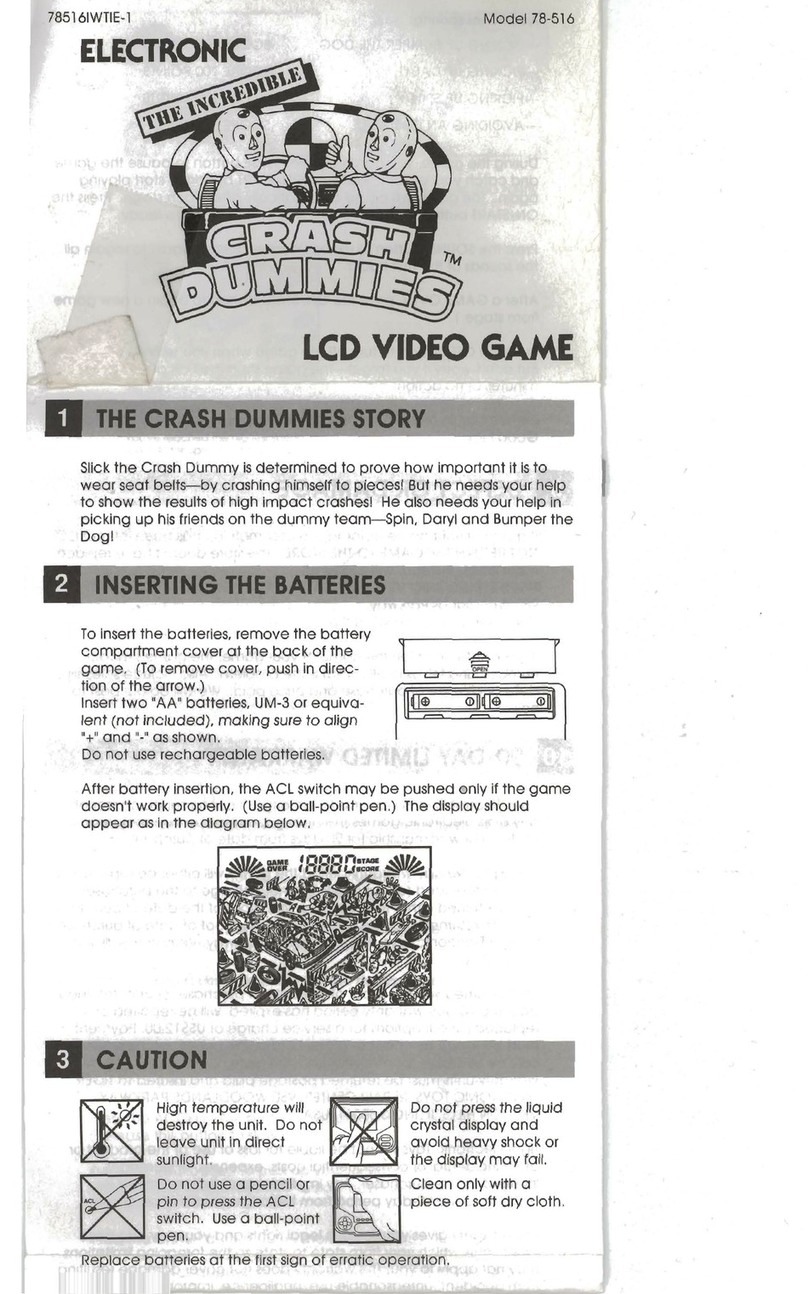 Hasbro The Incredible Crash Dummies 78-516 User manual