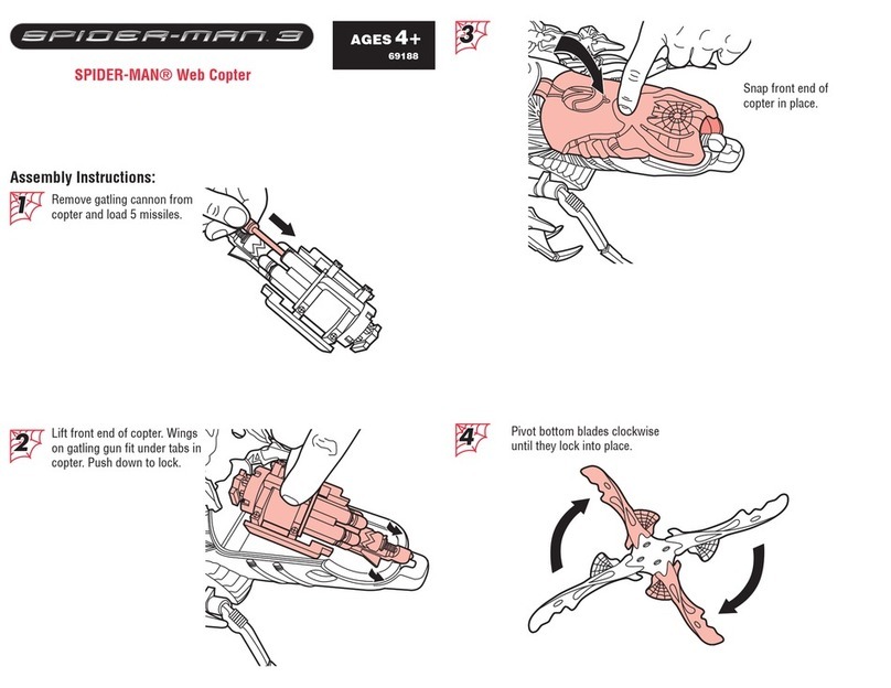 Hasbro Spiderman 3 Web Copter 69188 Assembly instructions