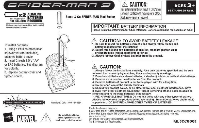 Hasbro Spiderman 3 Bump and Go Spiderman Mud Buster... User manual Hasbro Spiderman 3 Bump and Go Spiderman Mud Buster... User manual