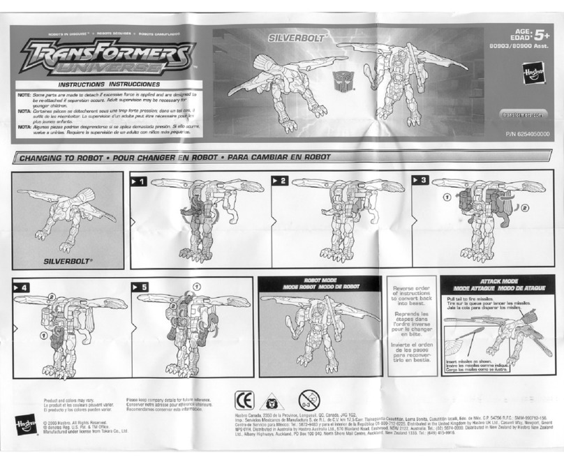 Hasbro Silverbolt 80903 instructions