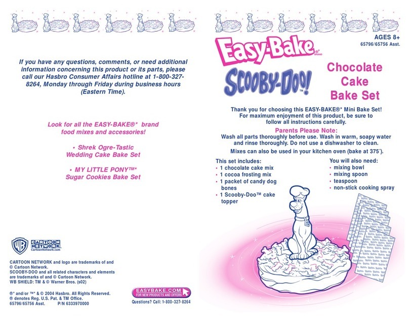 Easy-Bake Scooby-Doo Devil's Food Cake Bake Set... User manual