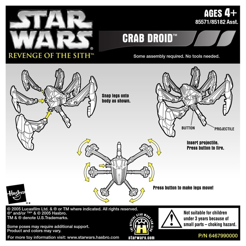 Hasbro Star Wars Revenge of the Sith Crab Droid... User manual