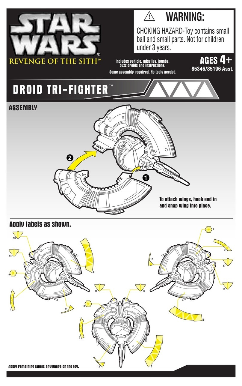 Hasbro Star Wars Revenge of the Sith Droid Tri Fighter... instruction manual Hasbro Star Wars Revenge of the Sith Droid Tri Fighter... instruction manual