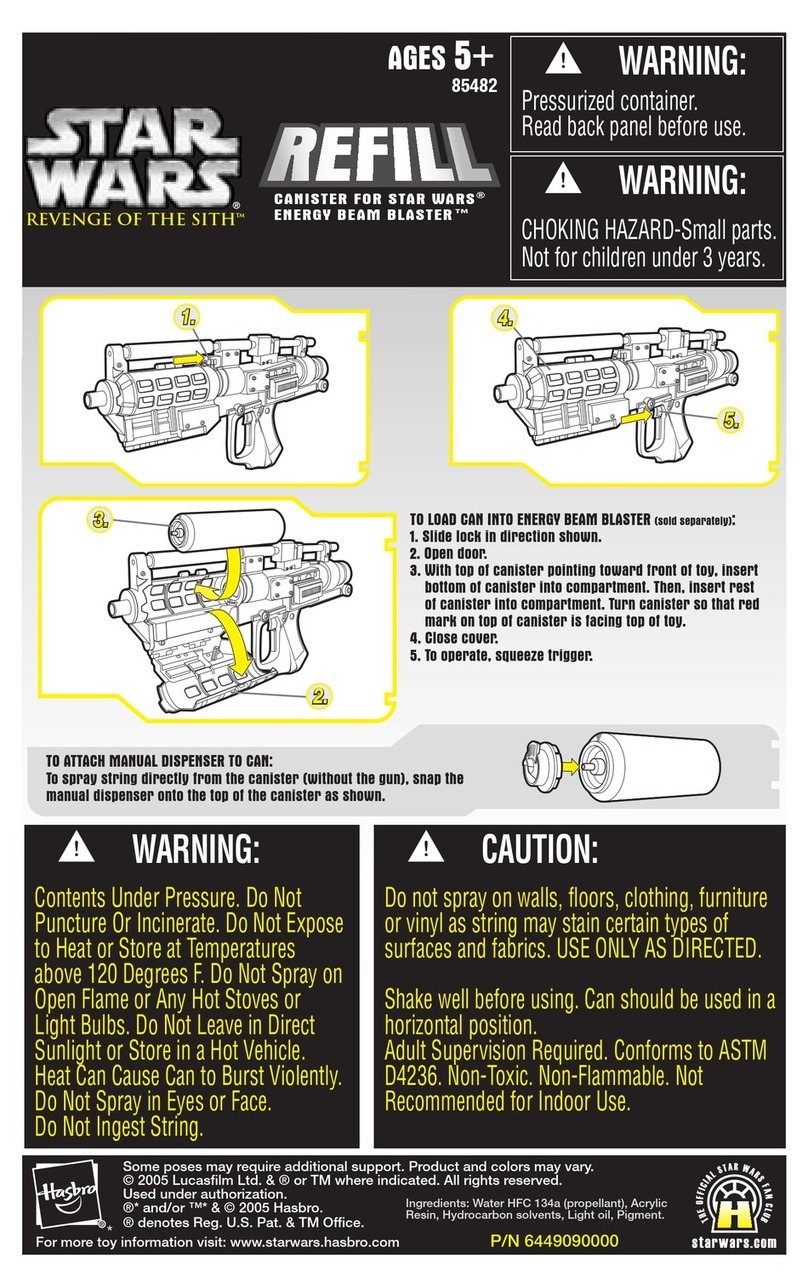 Hasbro Star Wars Revenge of the Sith Energy Blaster refill... instruction manual Hasbro Star Wars Revenge of the Sith Energy Blaster refill... instruction manual