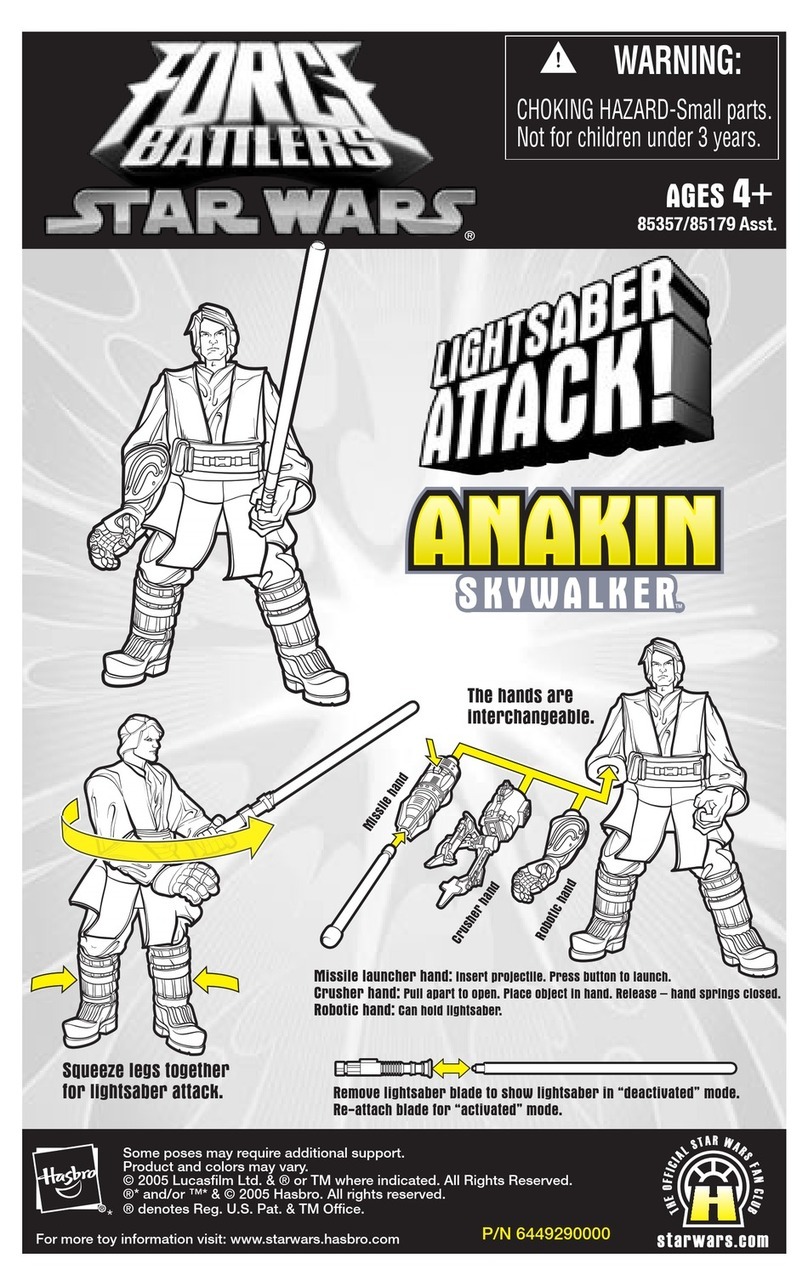 Hasbro Star Wars Force Battlers Lightsaber Attack Anakin Skywalker... User manual Hasbro Star Wars Force Battlers Lightsaber Attack Anakin Skywalker... User manual