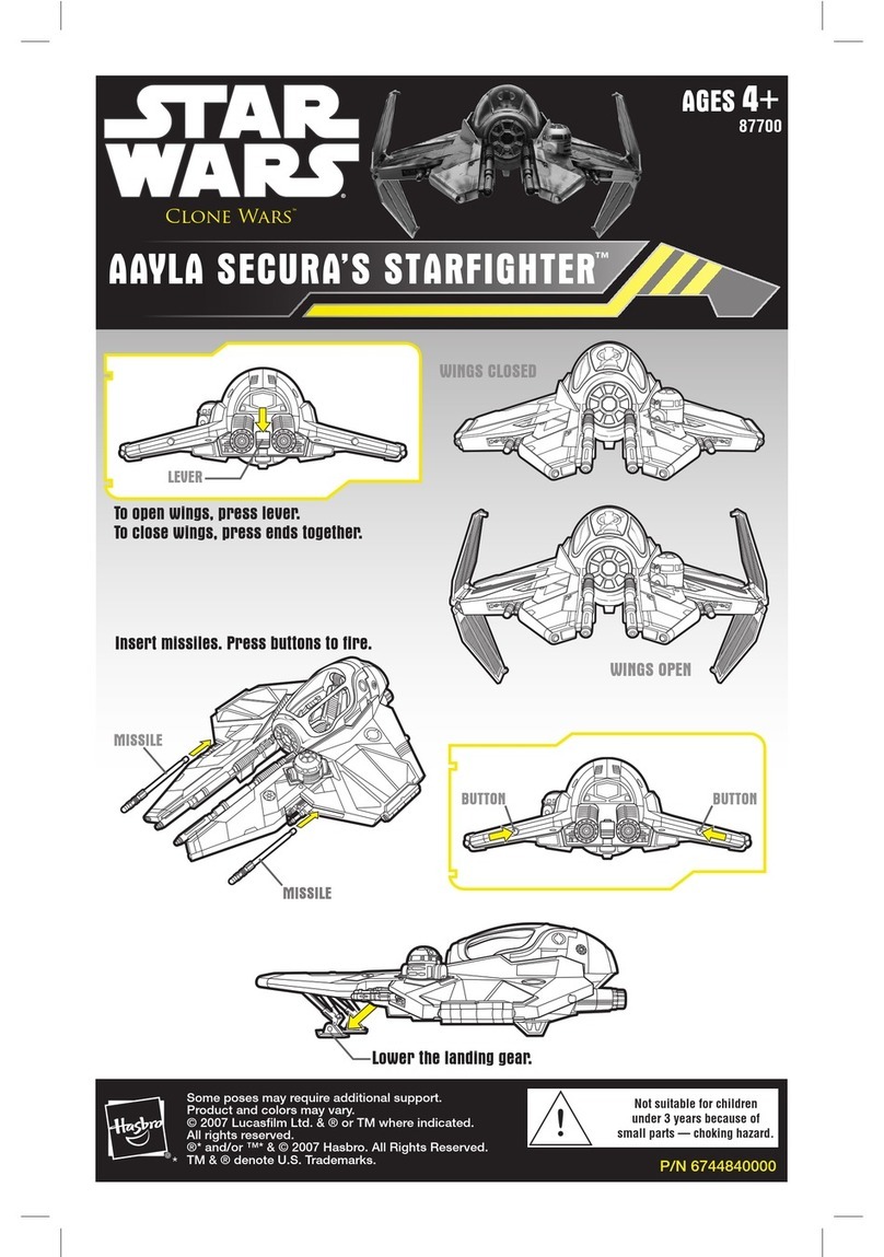 Hasbro Star Wars Clone Wars Aayla Secura's Starfighter... User manual