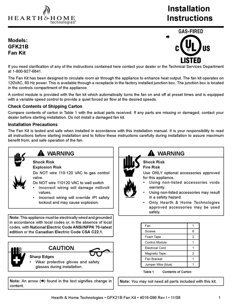 Hearth and Home Technologies GFK21B installation instructions Hearth and Home Technologies GFK21B installation instructions
