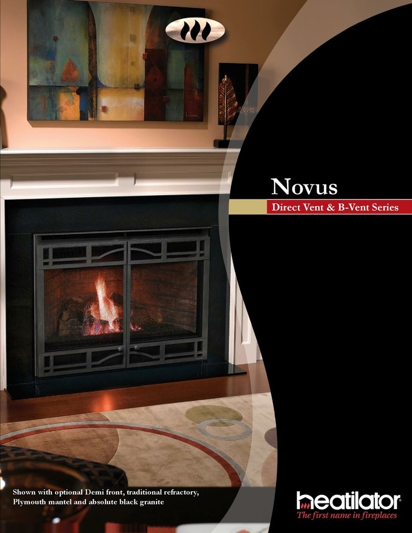 Heatilator Novus NDV3630 User manual Heatilator Novus NDV3630 User manual