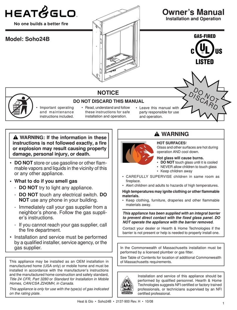 Heat & Glo SOHO24B owner's manual