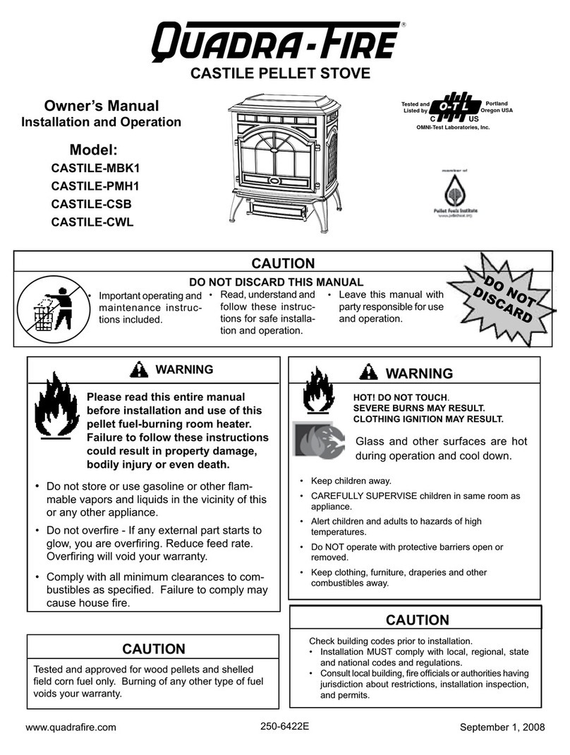 Quadra-Fire CASTILE-CSB owner's manual