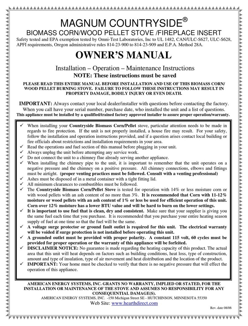 American Energy Systems MAGNUM COUNTRYSIDE 3500L owner's manual American Energy Systems MAGNUM COUNTRYSIDE 3500L owner's manual