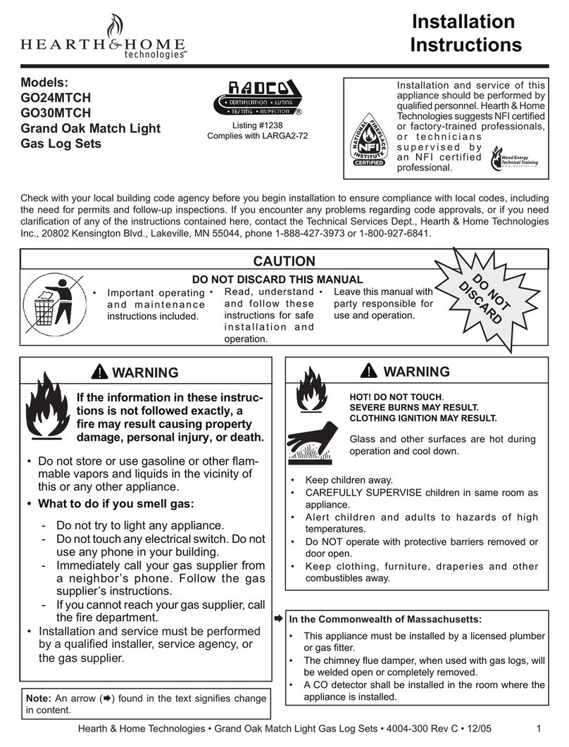 Hearth and Home Technologies GO24MTCH User manual Hearth and Home Technologies GO24MTCH User manual