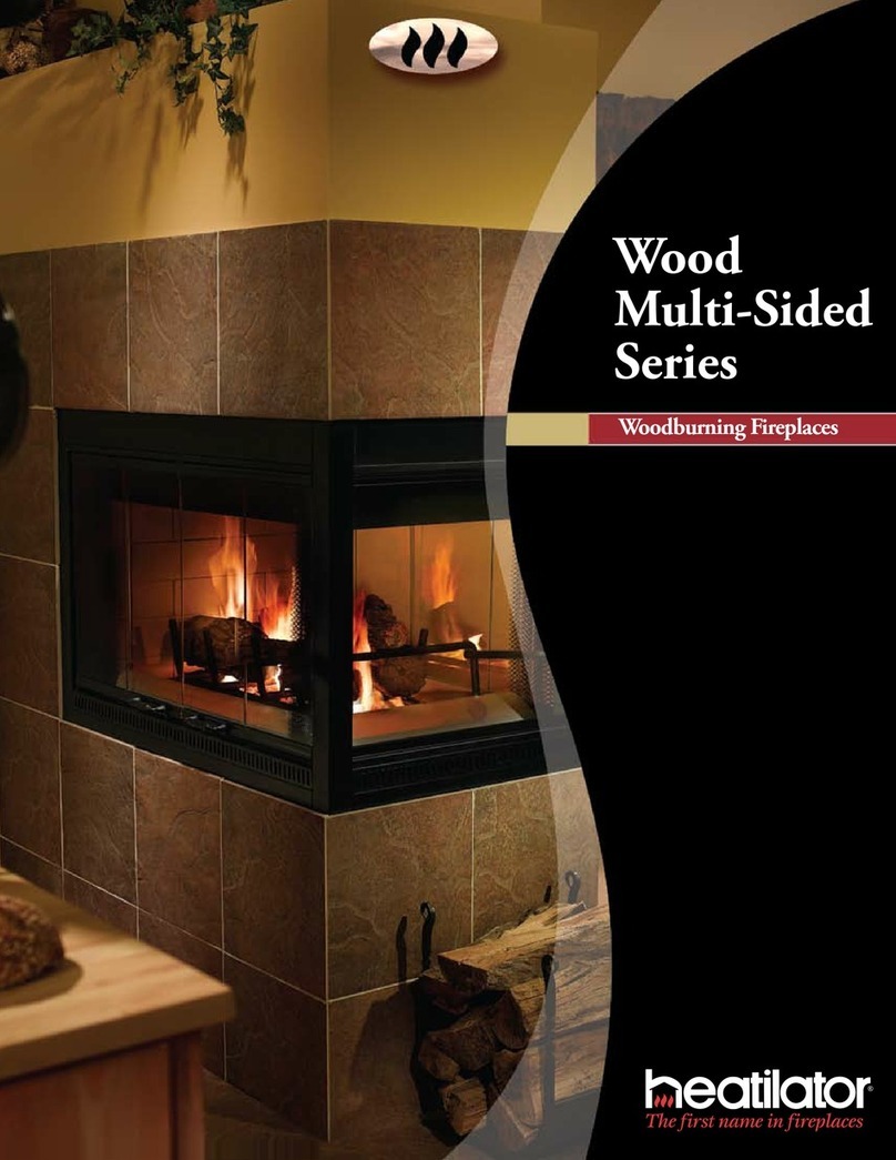 Heatilator Wood Burning Fireplace ST36D User manual