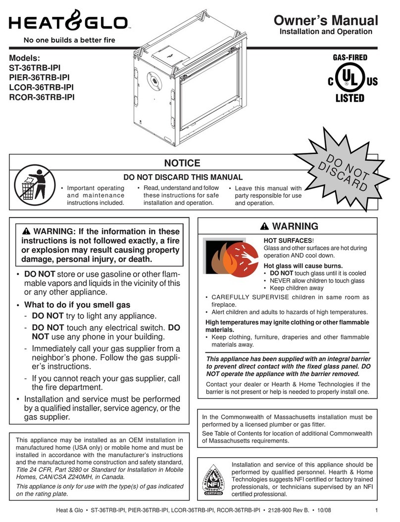 Heat & Glo LCOR-36TRB-IPI User manual