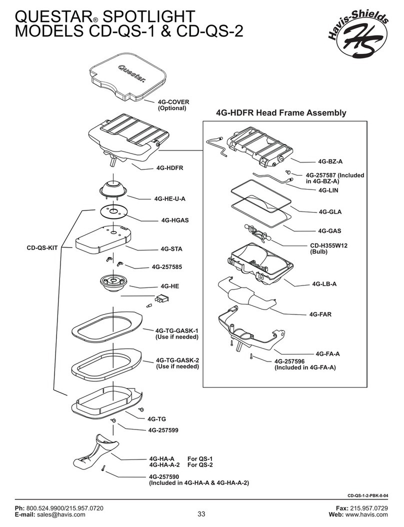 Havis-Shields QUESTAR CD-QS-1 parts list