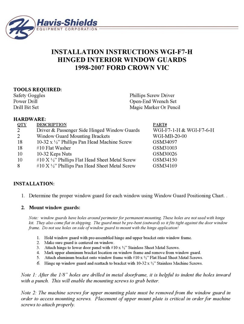Havis-Shields WGI-F7-H installation instructions