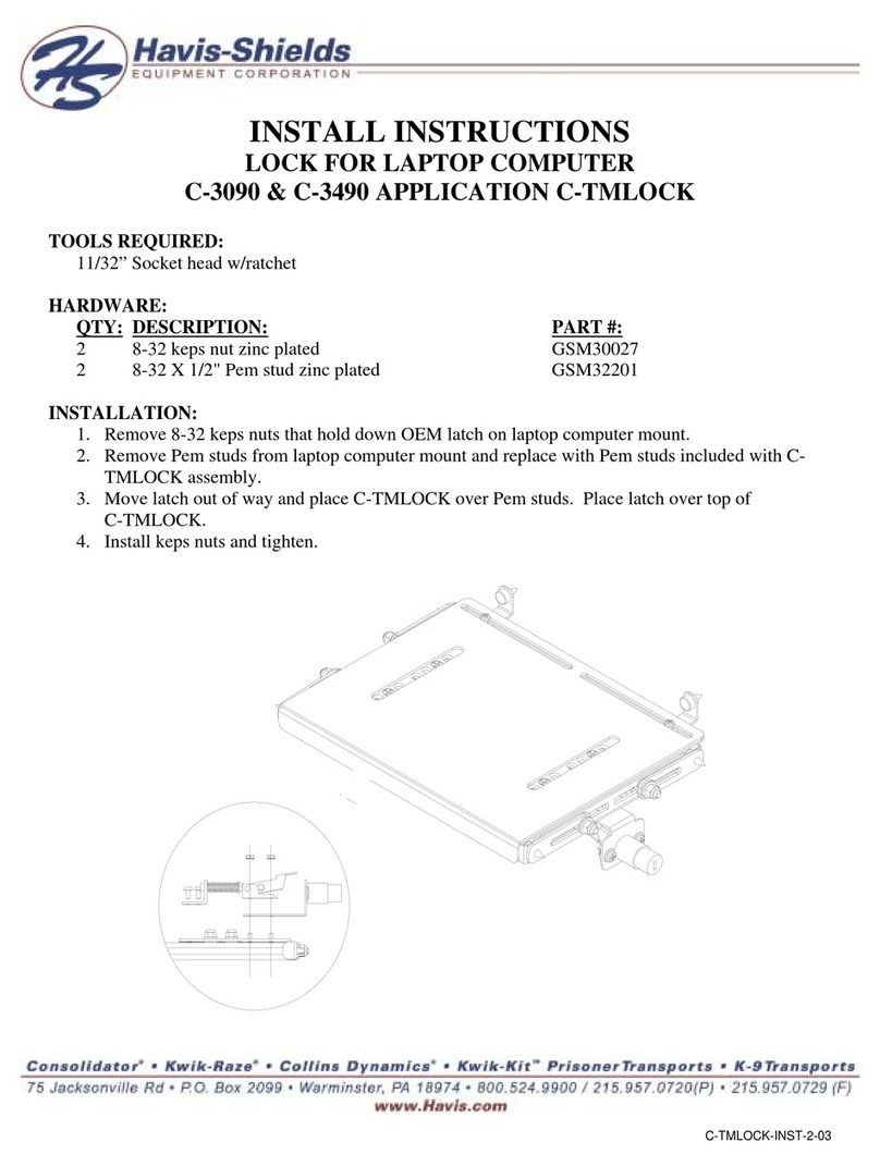 Havis-Shields C-3090 Install instructions