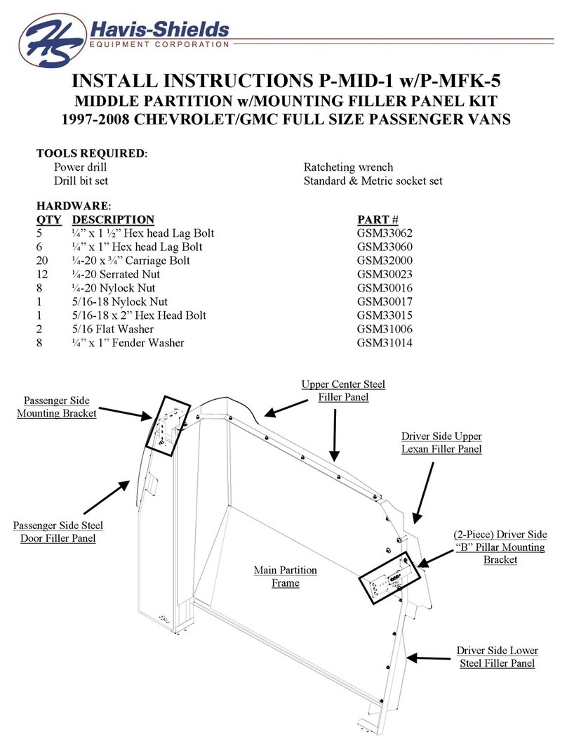 Havis-Shields P-MFK-5 Install instructions