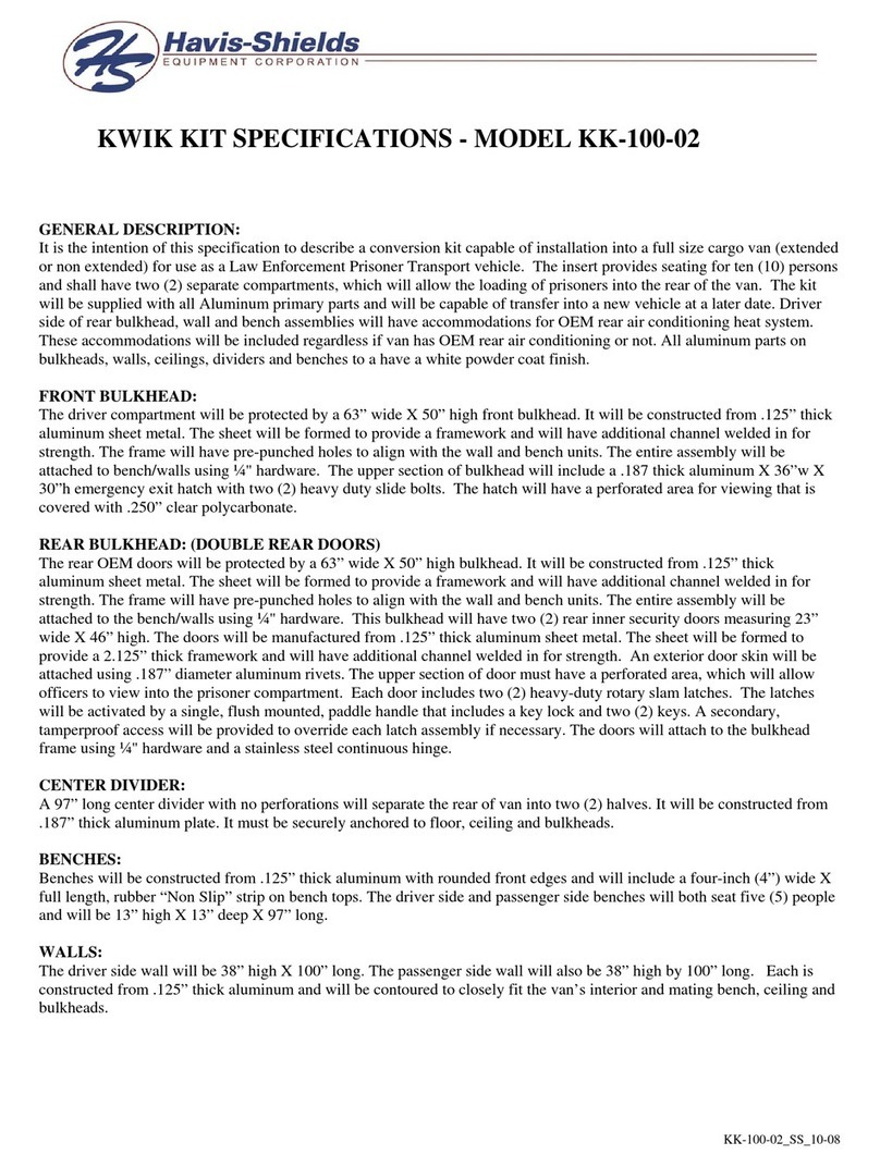 Havis-Shields Kwik Kit KK-100-02 User manual Havis-Shields Kwik Kit KK-100-02 User manual