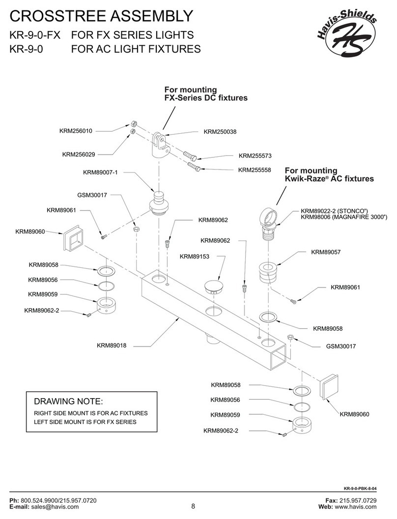 Havis-Shields Crosstree KR-9-0-FX User manual Havis-Shields Crosstree KR-9-0-FX User manual
