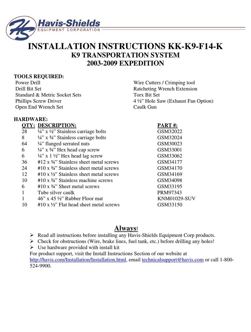 Havis-Shields GSM32022 installation instructions