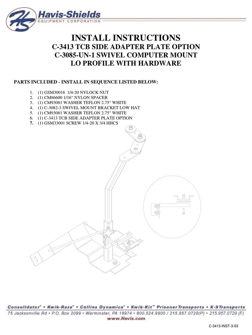 Havis-Shields C-3085-UN-1 Configuration guide