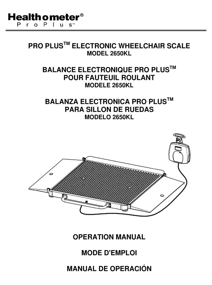 Health O Meter PRO PLUS 2650KL Operation manual