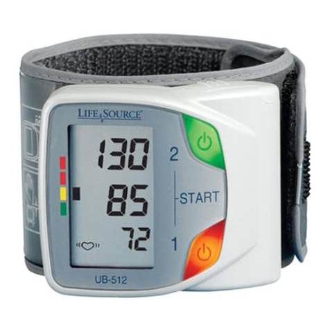 LifeSource ADVANCE MEMORY WRIST UB512 Manual LifeSource ADVANCE MEMORY WRIST UB512 Manual