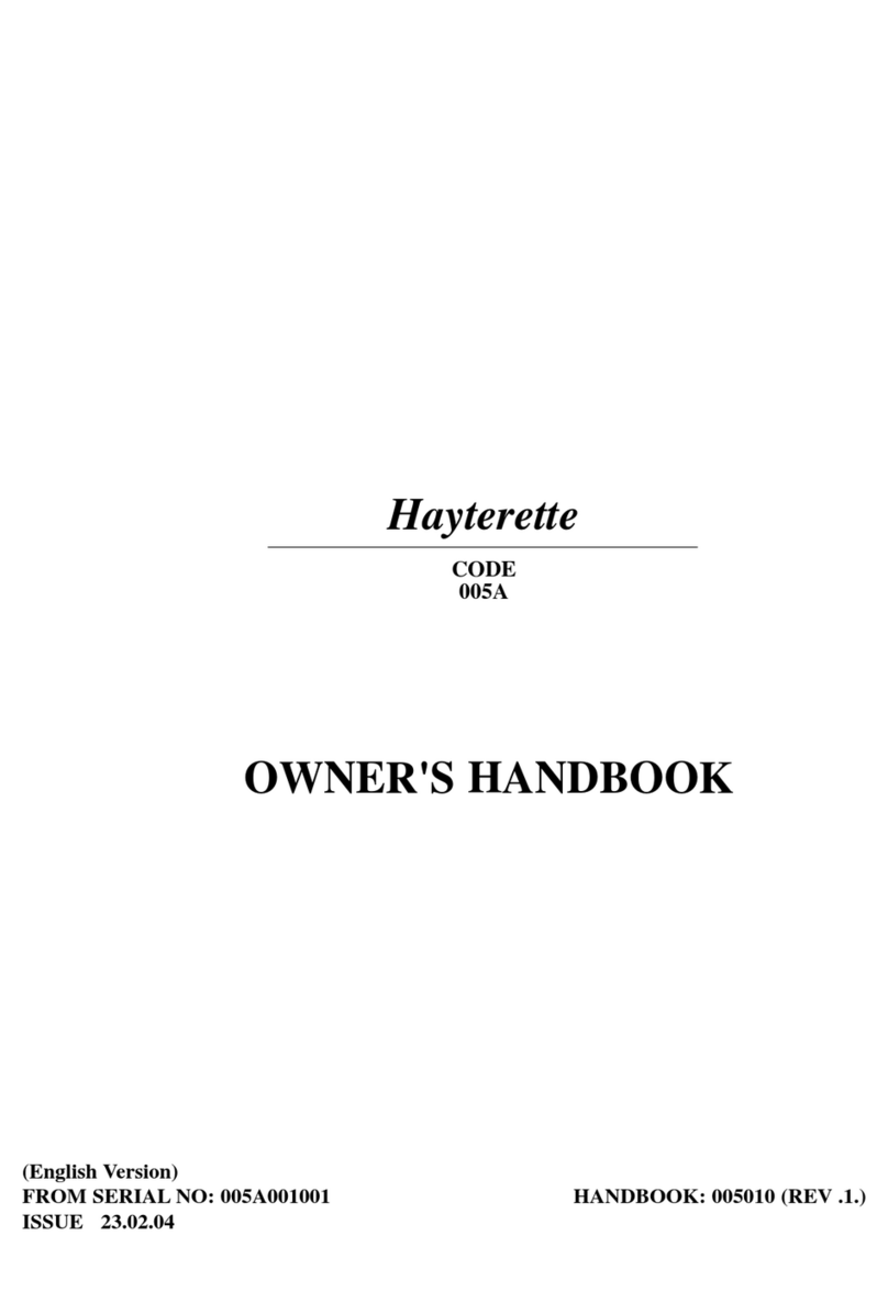 Hayter Hayterette 005A User guide