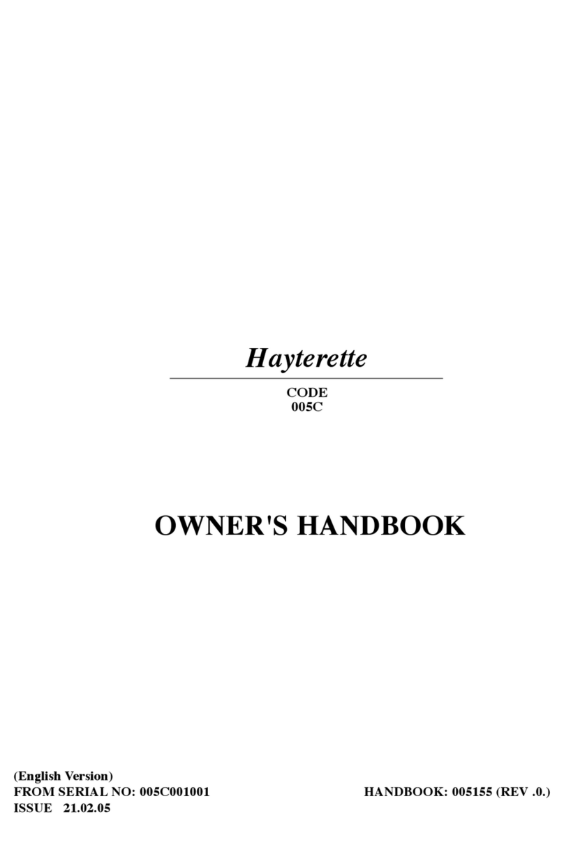 Hayter Hayterette 005C User guide