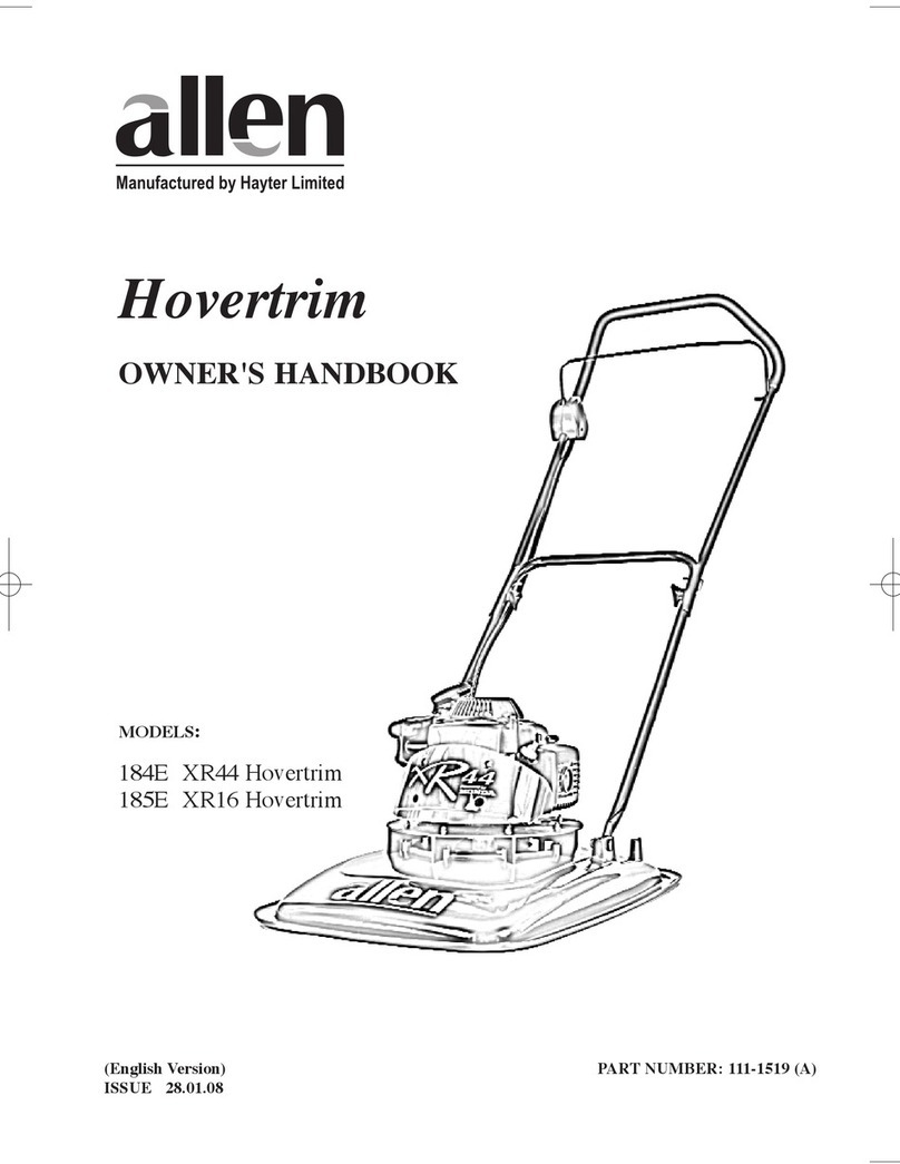 allen Hovertrim 184E XR44 User guide