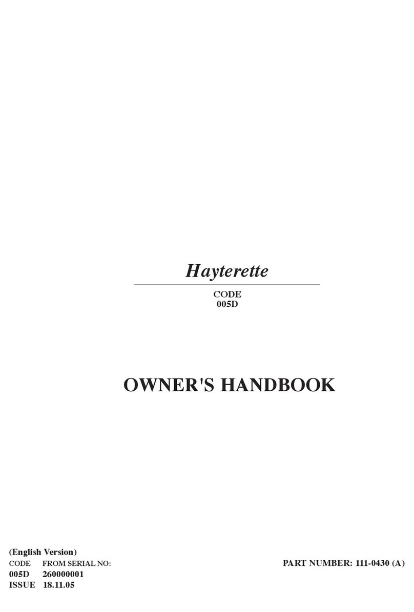 Hayter Hayterette 005D User guide