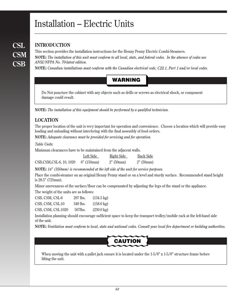 Henny Penny CSB user manual