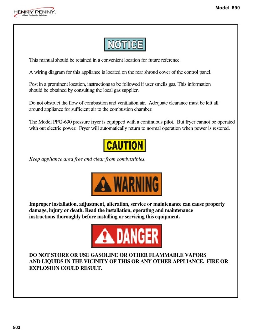 Henny Penny 803 user manual