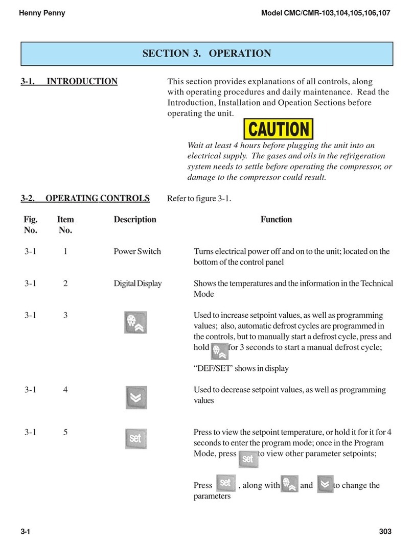 Henny Penny CMC/CMR-103 Operation manual