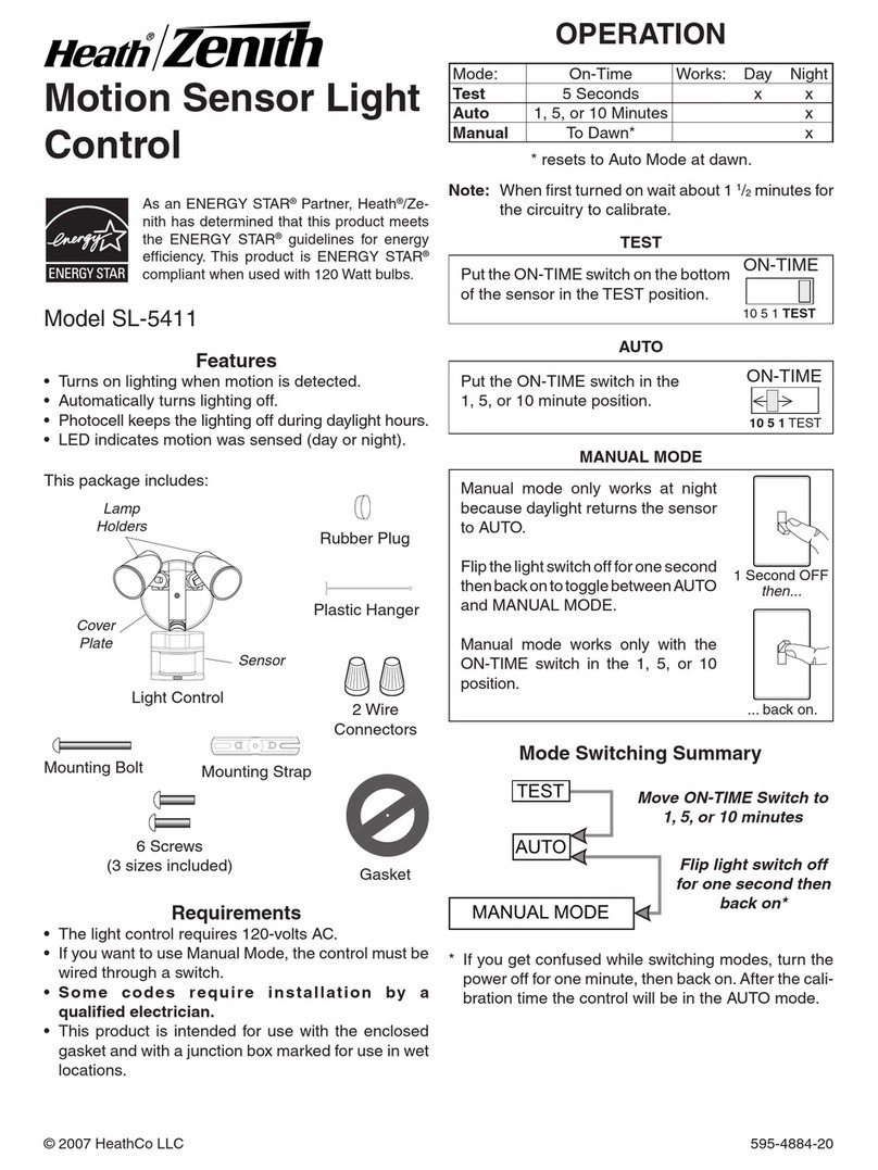 Heath Zenith SL-5326 owner's manual