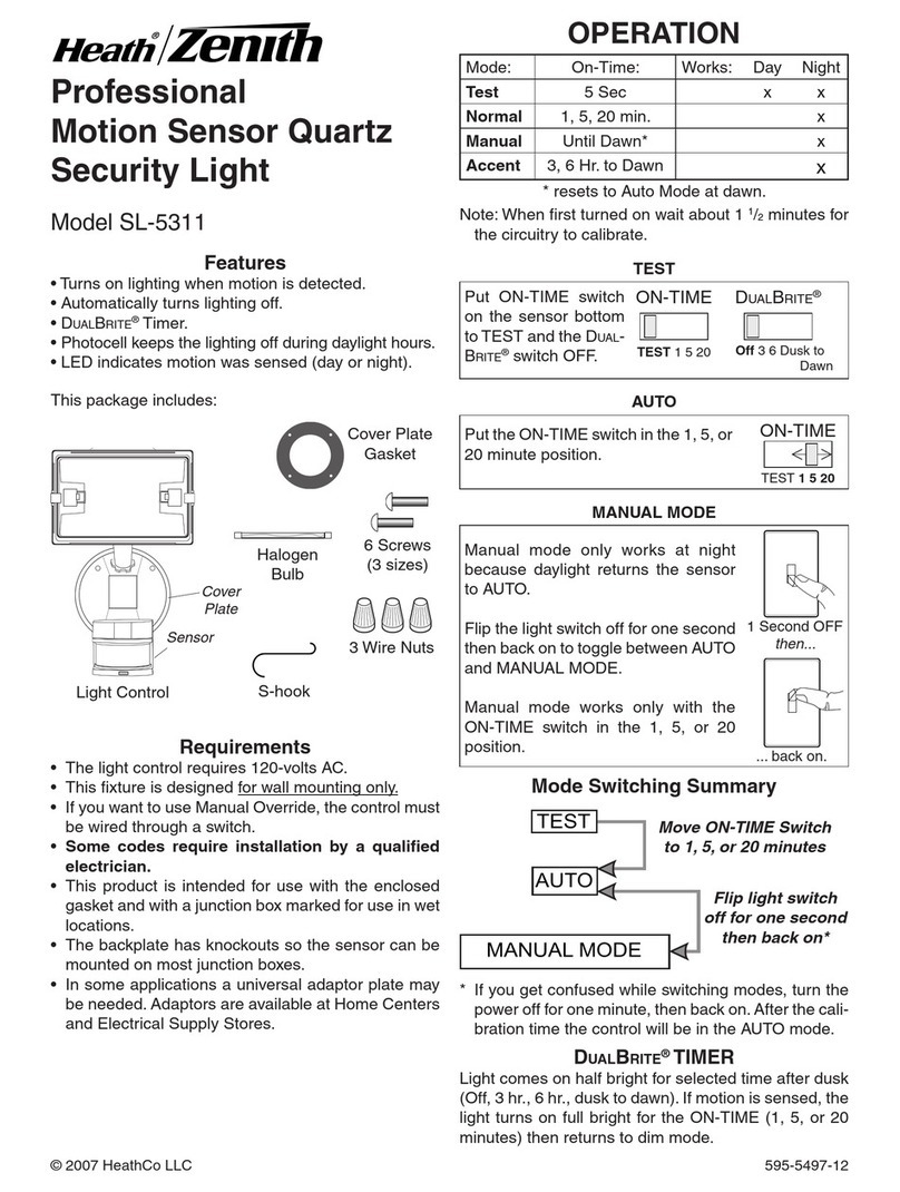 Heath Zenith SL-5311 owner's manual