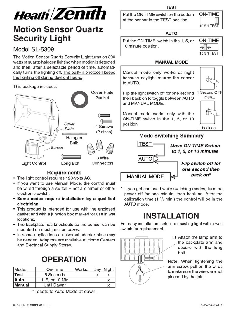 Heath Zenith SL-5309 owner's manual
