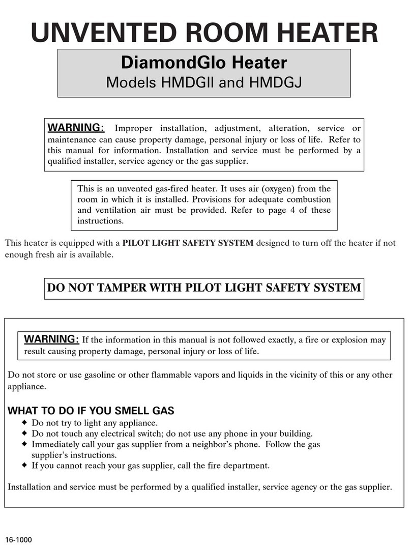 Heatmaster HMDGII Installation and operating instructions