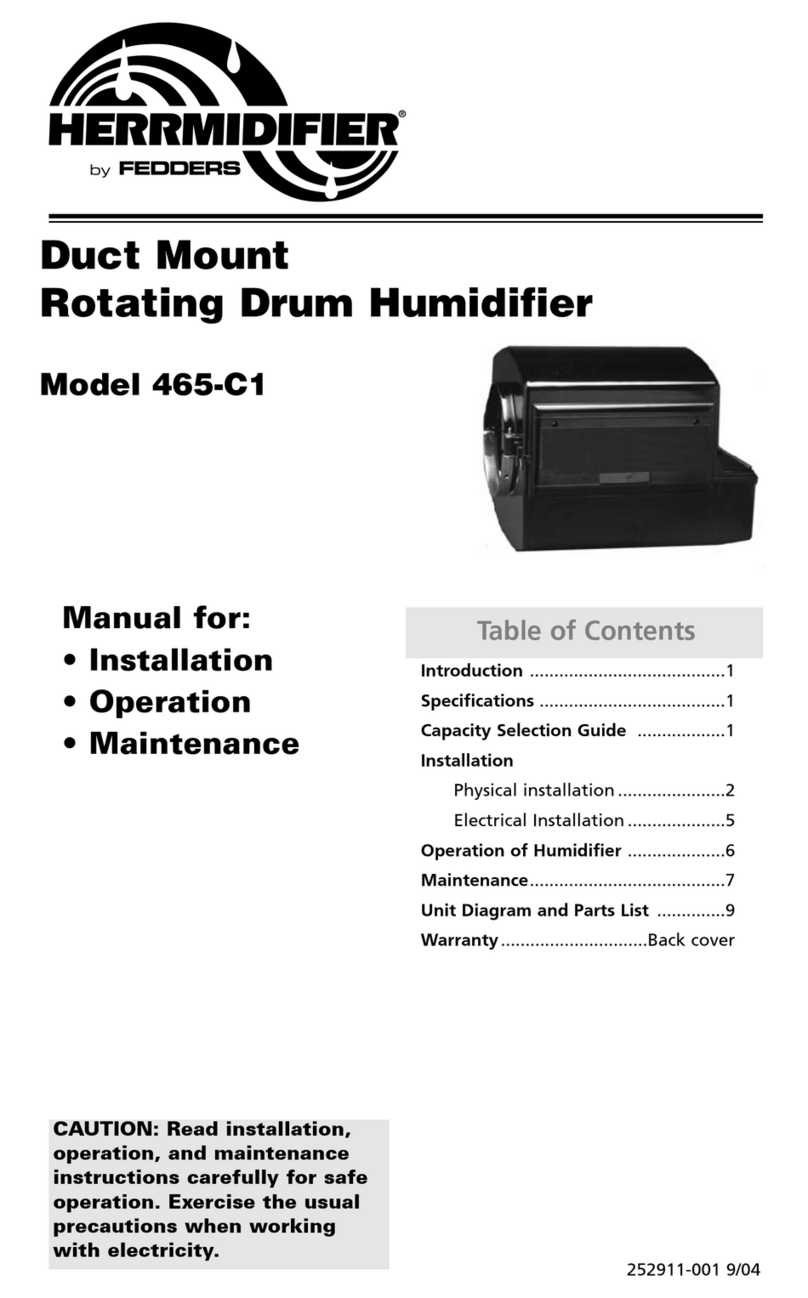 Herrmidifier 465-C1 Installation, operation and maintenance instructions Herrmidifier 465-C1 Installation, operation and maintenance instructions