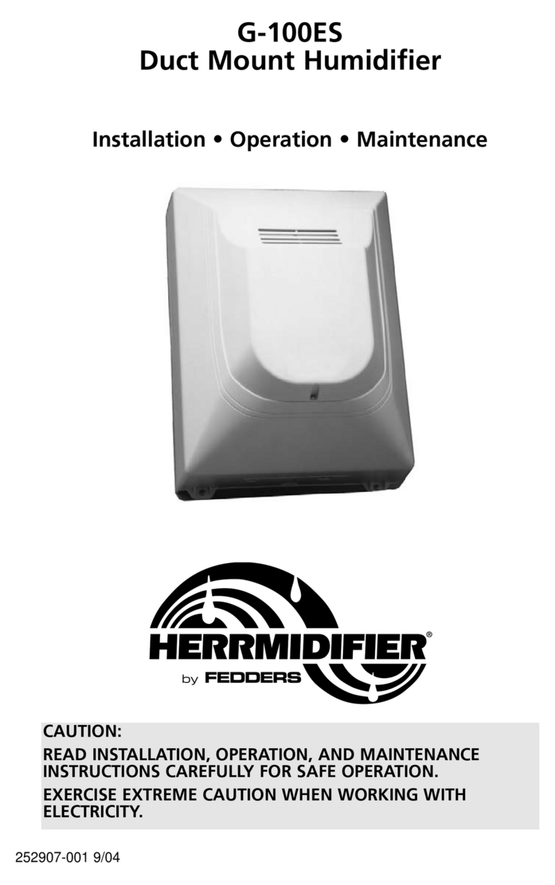 Herrmidifier G-100ES Installation operation & maintenance