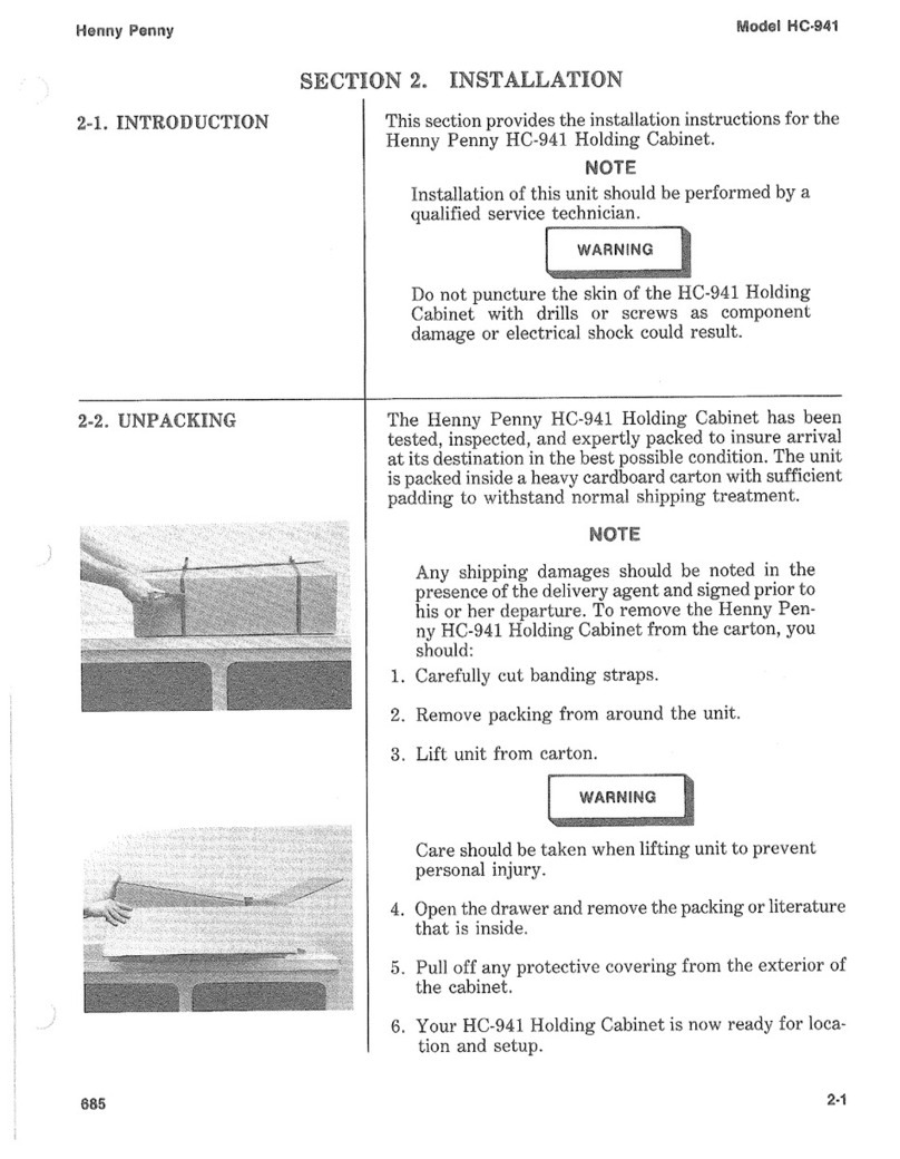 Henny Penny HC-941 user manual