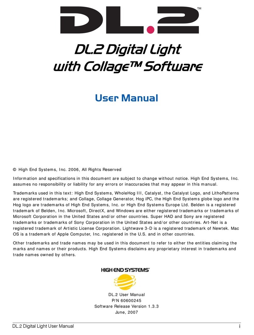 High End Systems DL.2 User manual