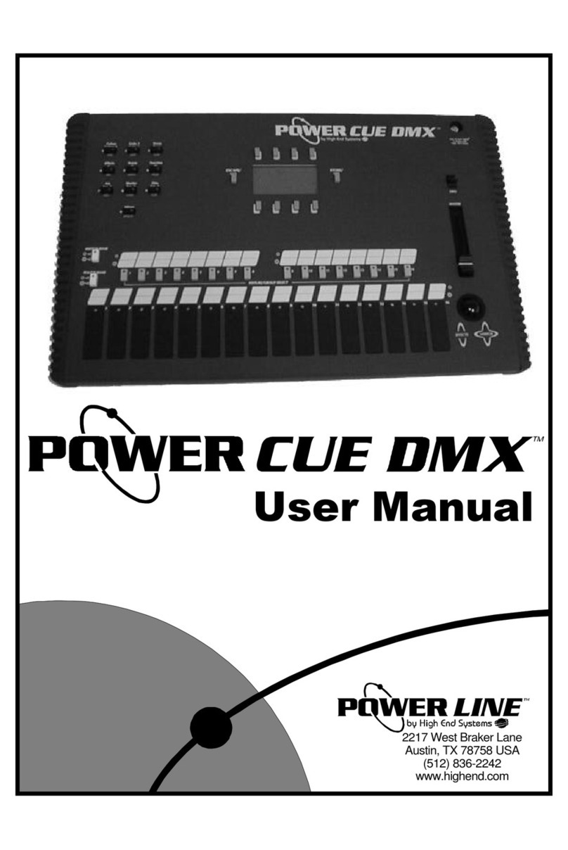 Powerline Power Cue DMX user manual