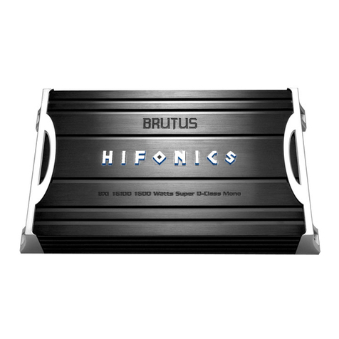 Hifionics Brutus BXI 1610D owner's manual