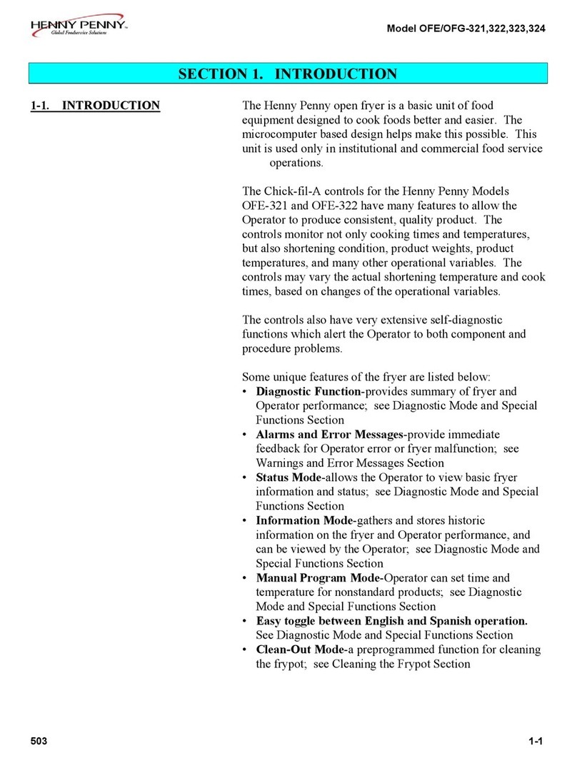 Henny Penny OFE-324 user manual